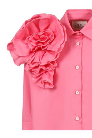 camicia in cotone rosa DOUUOD KIDS | DW5A30P0522511